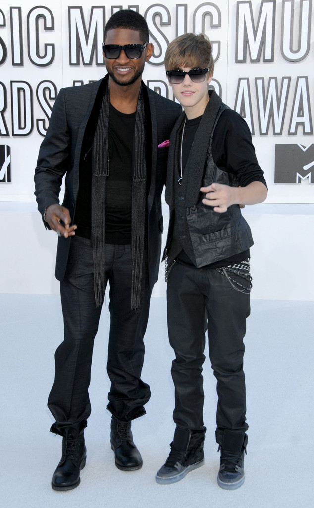 Usher, Justin Bieber, Memorable VMA Fashion Usher, Justin Bieber, Memorable VMA Fashion